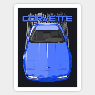 Corvette C4-blue Sticker